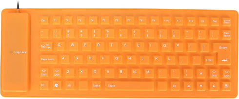 Foldable Silicone Keyboard, USB Wired Waterproof Rollup Keyboard, Folding Flexible Keyboard Slim Soft Silent Typing 85 Keys for PC Notebook Laptop...