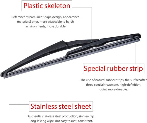 Replacement for Nissan Rogue 2014-2023, Pathfinder 2013-2018, Rear Windshield Wiper Arm Blade Set - OTUAYAUTO Factory OEM 287803JA0A...