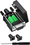 DB9 Female Breakout Connector, 9PIN Port Solderless RS232 D-SUB RS485 Serial Adapter, Solderless Module Board with Screw Terminals, Case, Long Bol...