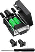 DB9 Female Breakout Connector, 9PIN Port Solderless RS232 D-SUB RS485 Serial Adapter, Solderless Module Board with Screw Terminals, Case, Long Bol...