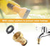 Garden Mixer Tap Hose Fitting Set, 1pcs Hose End Connector 1pcs Tap Adaptor, for 1/2" Plastic Quick Connector and Standard Threaded Tap, for Irrig...