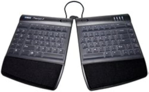 Clear Silicone Keyboard Cover Compatible with Kinesis Freestyle2 - Skin Protector for Split Keyboard - Anti-Dust, Waterproof, Easy to Clean for Ki...