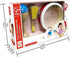 Hape Junior Percussion Set | 3 Piece Wooden Percussion Instrument Set for Toddlers, E0615...