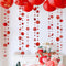 Decor365 Twinkle Star Garland Glitter Red Party Decorations Star Banner Ceiling Hanging Streamer Backdrop for Birthday Valentine’s Day Christmas L...