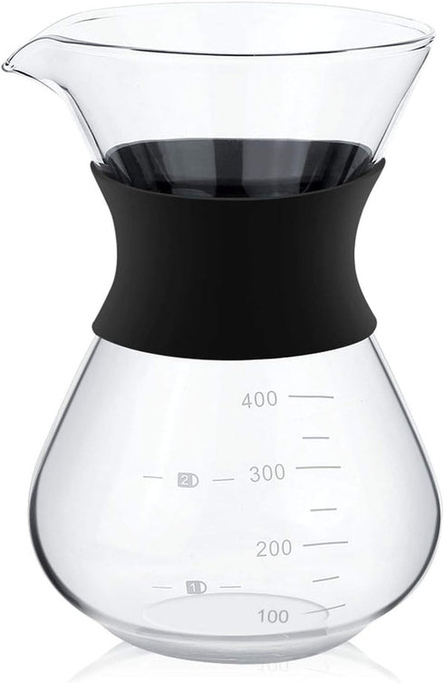 Coffee Pot Stainless Steel Maker Pour Pot Filter Carafe with Dripper Brewer Coffee Pot for Glass 400Ml Coffeemaker Pots...