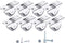 (Pack of 8) 1"" / (25 mm) Small Wheel Castors Rubber Wheels for Furniture Not Swivelling Non-Plastic Casting Device & Equipment Small Wheel Caster...