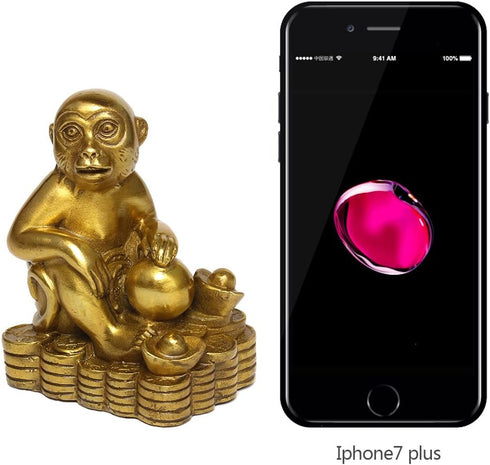 BRABUD Zodiac Brass Monkey Statue Chinese Handmade Home Decor Collectibles Figurine BS050...
