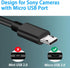 Camera USB Cable for Sony Alpha a6000 a6300 a6400 a6500 a5100 a5000 A77II A7IIK,A99II,Cyber-Shot DSCHX200V,DSCHX400, DSC-RX10 etc,PC Computer Inte...