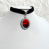 Blood Bat Cameo Choker Necklace Gothic Red Cabochon Pendent Necklace Vampire Accessories for Women...