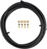 Bike Hydraulic Disc Brake Hose Kit Including 3000mm Hydraulic Brake Oil Tube 4Pcs Olive and Connector Inserts for Mountain Bike Replacement...