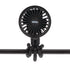 Nuby 3-Speed Stroller Fan with Adjustable Legs - Stroller Accessories - Baby Essentials for Travel - Black...
