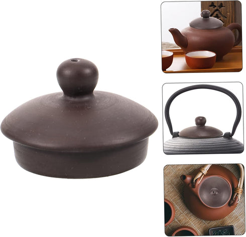 Purple Clay Teapot Lid Porcelain Teapot Tea Kettle Lid Tea Kettle Replacement Lid Ceramic Teapot Japanese Accessories Vintage Tea Kettle Teapot Co...