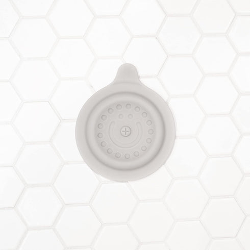 Ubbi Bathtub Drain Cover, Silicone Drain Stopper with Suction, Baby Bath Time Accessory, Gray...