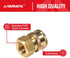 YAMATIC Pressure Washer Quick Connect,3/8 Quick Connect Fitting, 3/8'' Female NPT x 3/8'' Quick Connect, 3/8" Inch Brass Female Quick Connect Coup...