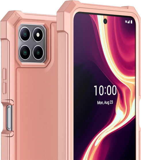 Ailiber for Celero 5G Plus Phone Case, Boost Celero 5G+ Case with Screen Protector, 2 Layer Structure Protection, Shockproof Corner TPU Bumper, Sl...