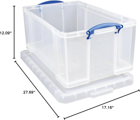 REALLY USEFUL OFFICE BOX CLEAR 64LT 64C...
