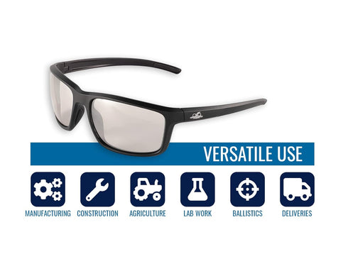 Bullhead Safety Eyewear BH2766AF Pompano, Matte Black Frame/Temple, Indoor/Outdoor Anti-Fog Lens, Black Tpr Nose Piece And Temple Ends...