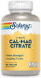 Solaray Calcium Magnesium Citrate 1:1 Ratio, Healthy Bones, Teeth, Muscle & Nervous System Support, 30 Serv, 180 VegCaps...