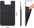 SS Card Holder for Back of Phone, Cell Phone Wallet Stick-on Credit Card Sleeve Pocket Silicone Pouch Compatible for iPhone, Samsung Galaxy and Mo...