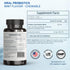 Lactobacillus Salivarius Oral Probiotics - for mouth bad breath, Dental probiotics for Teeth and Gums, Throat, Ear, Nose - 45 Chewable Mint tablet...