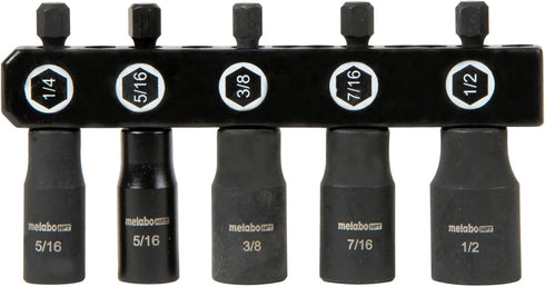 Metabo HPT Impact Nut Driver Set, 5-Piece (115280M)...