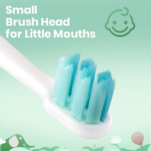 7001 Kids Toothbrush, Extra Soft Bristles, Cute Buuny Design, for Children Ages 2+, Small Head, 6 Count...