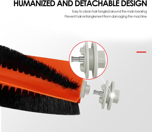 7Pcs/Set Robot Vacuum Cleaner Replacement Kit, Main Brush Filter Kit Replacement Fit for Xiaomi Robot Cleaner...