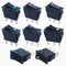 mxuteuk 8pcs 12V Illuminated Rocker Switch Toggle Power SPST ON-Off Switch Snap-in 3 Pin 2 Position Red Yellow Green Blue LED Light, Use for Car A...