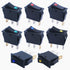 mxuteuk 8pcs 12V Illuminated Rocker Switch Toggle Power SPST ON-Off Switch Snap-in 3 Pin 2 Position Red Yellow Green Blue LED Light, Use for Car A...