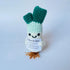 Positive Crochet Scallion Doll Funny Knitted Toys with Positive Card, Emotional Support Scallion Cute Creative Gifts for Friends Party Decoration ...