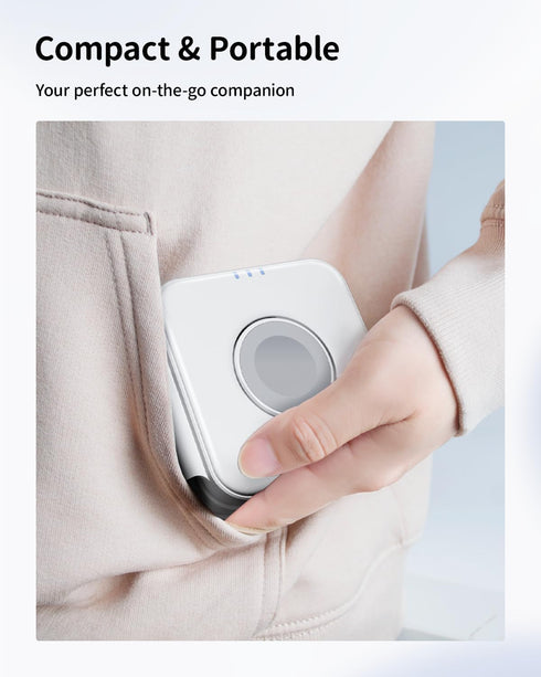 3-in-1 Wireless Charger for Magsafe: GEEKERA Magnetic Charging Pad for iPhone 15/14/13/12 Pro Max/Plus/Mini, Apple Watch Ultra 2/Series 9/8/7/6/5/...