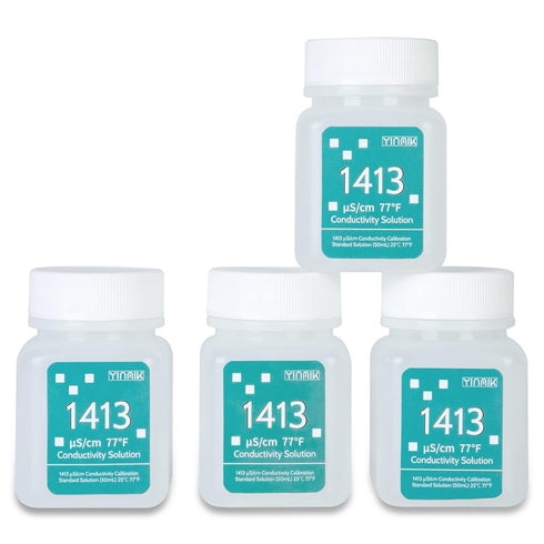 1413 ?S/cm Calibration Solution, Conductivity Salt Standard Buffer Solution for 5 in 1 Salinity Tester, EC Meter, TDS Meter, 7 in 1 Multi-Paramete...