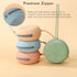 Silicone Pacifier Holder Case, Silicone Pacifier Storage Case for Newborn, BPA-Free Portable Travel Pacifier Pouch for Boys & Girls(Clay, Dark Gre...