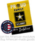 Breeze Decor Proud Family Soldier Garden Flag Armed Forces United State American Military Veteran Retire Official House Decoration Banner Small Ya...