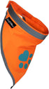 Orange Dog Bandana. Hi-Visibility Reflective Blaze Orange Velcro Bandana for Large and Small Pets. Safety Accessories for Walking, Camping, and Of...