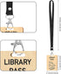 6 Pieces Hall Pass Lanyards and School Passes Set, Wooden Passes for School, Classrooms Hall, Library, Restroom, Office, Nurse, Teacher Supplies...