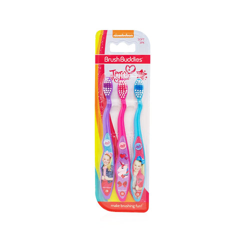 Brush Buddies Jojo Siwa Manual Toothbrush Pack, Multi-Colored, Battery Powered, Girls...