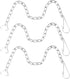 Toilet Chain Toilet Flapper Chain 3Pcs Toilet Handle Replacement Kit 9.5“ Stainless Steel Toilet Handle Chain with Hook Ring Universal Toilet Lift...