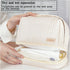 Cute Cosmetic Bag Makeup Bag Set of 3 Travel Toiletry Bag Women Cosmetic Bag Organizer Waterproof Leather Cosmetic Bag Set With Handle Zipper Cosm...