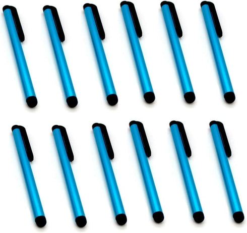 ASC 12 x Stylus Pen 4 Inch Stylus for iPhone, Samsung, Ipad, iPod, and All Touch Screen Devices - 1 Dozen (Blue)...