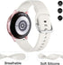 Lerobo Compatible with Samsung Galaxy Active 2 Watch Bands 44mm 40mm, Active Bands, Galaxy Watch 3 41mm Bands, Galaxy Watch Bands 42mm, 20mm Silic...