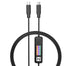 Power-Z AK001 Multi-Function 240W USB PD Charging Test Cable with Color Display Compatible with USB-C Devices (1.5M/5FT)...