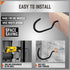 HORUSDY 6 Pack Heavy Duty Bike Hook, 6 inches, Capacity 100LBS, Bike Hooks for Garage Wall and Bike Hooks for Garage Ceiling...