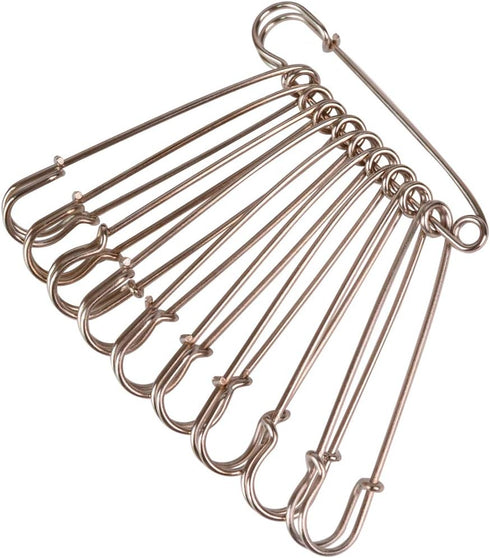 Baitaihem 50 Pcs Large Steel Safety Pins 3 inch Heavy Duty Safety Pins for Blankets, Skirts, Kilts, Crafts...