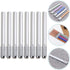 Operitacx 8pcs Stainless Steel Pencil Extenders Crayon Extenders Pen Extenders Pencil Extender Holder Pencil Lengthener Holder for Office Sketch A...