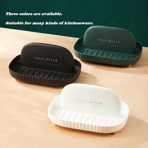 Utensil Rest Holder for Kitchen Counter Spoon Rest Cooking Ladle Spatula Lid Holder Kitchen and Grill Utensil Organizer for Countertop Stove Top (...