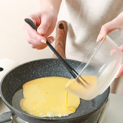 8 Pack Mini Whisk 2-In-1 Multifunctional Spoon and Whisk Egg Mixing Whisk Kitchen Cooking Mixing Tool for Mixing Ingredients Sauces (White and Bla...