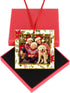 WaaHome Picture Frame Christmas Ornaments 2025-3'' Floral Photo Frame Christmas Tree Ornaments Decorations Gifts for Family Friends Women Mom...