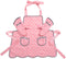 NEOVIVA Kids Apron and Kids Oven Mitts Set for Play Kitchen, Cute Polka Dots Toddler Kitchen Linen Set for Christmas Gift...