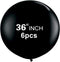 36 Inch Latex Round Black Balloons(Premium Helium Quality),Giant Balloons for Photo Shoot/Birthday/WeddingParty/Festivals/Event Decorations (6pcs ...